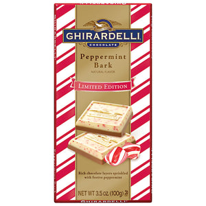 Ghirardelli Peppermint Bark Chocolate Bar 100g