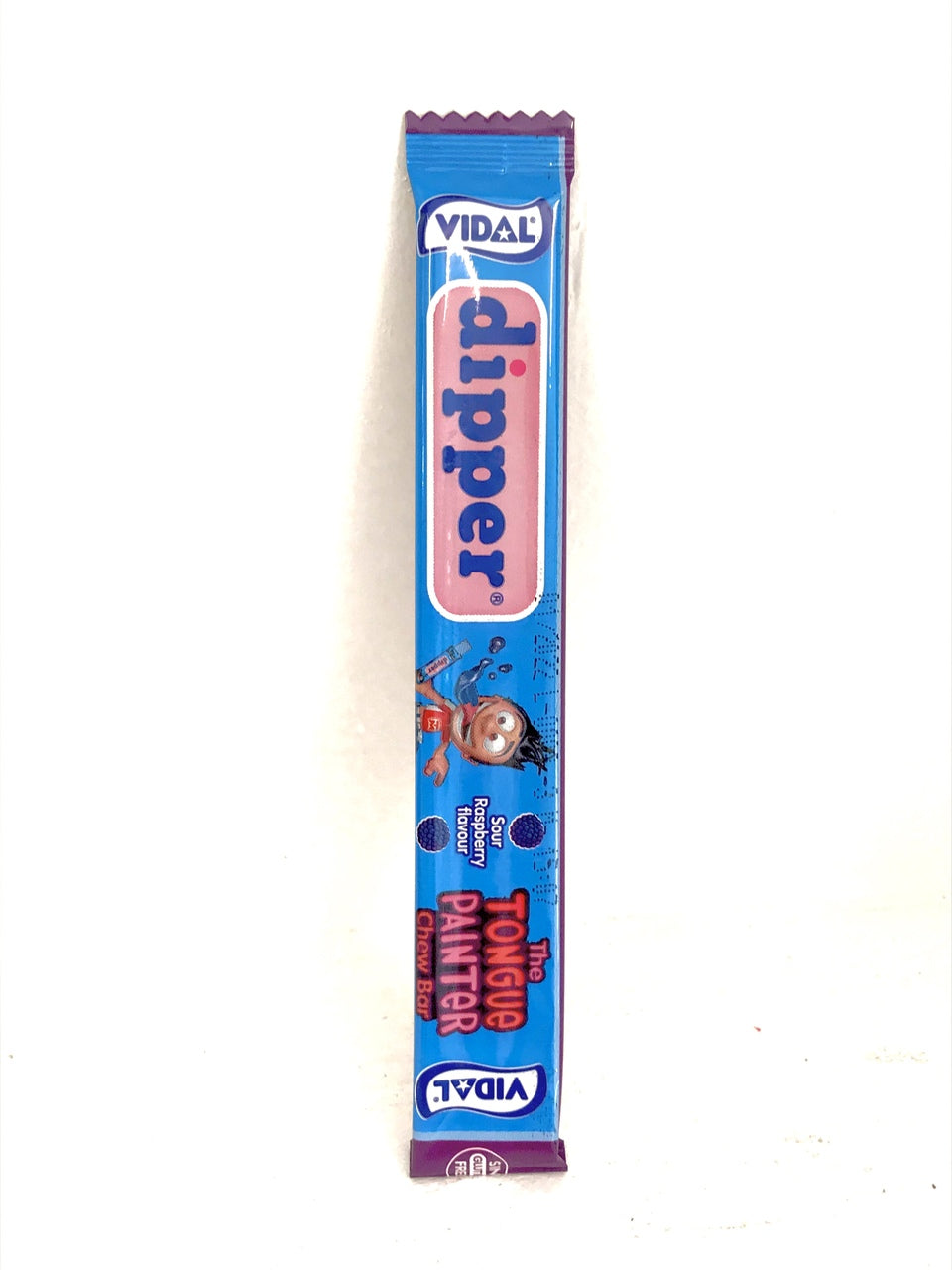 Vidal Dipper Tongue Painter Sour Blue Raspberry Chew Bar Single
