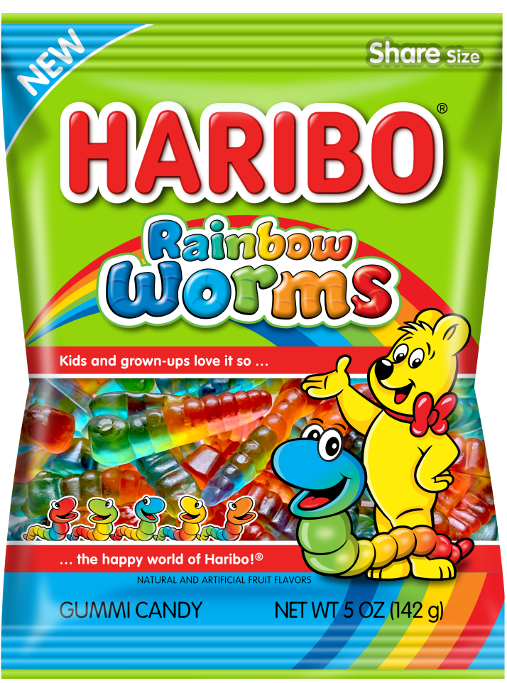 Haribo Rainbow Worms 142g