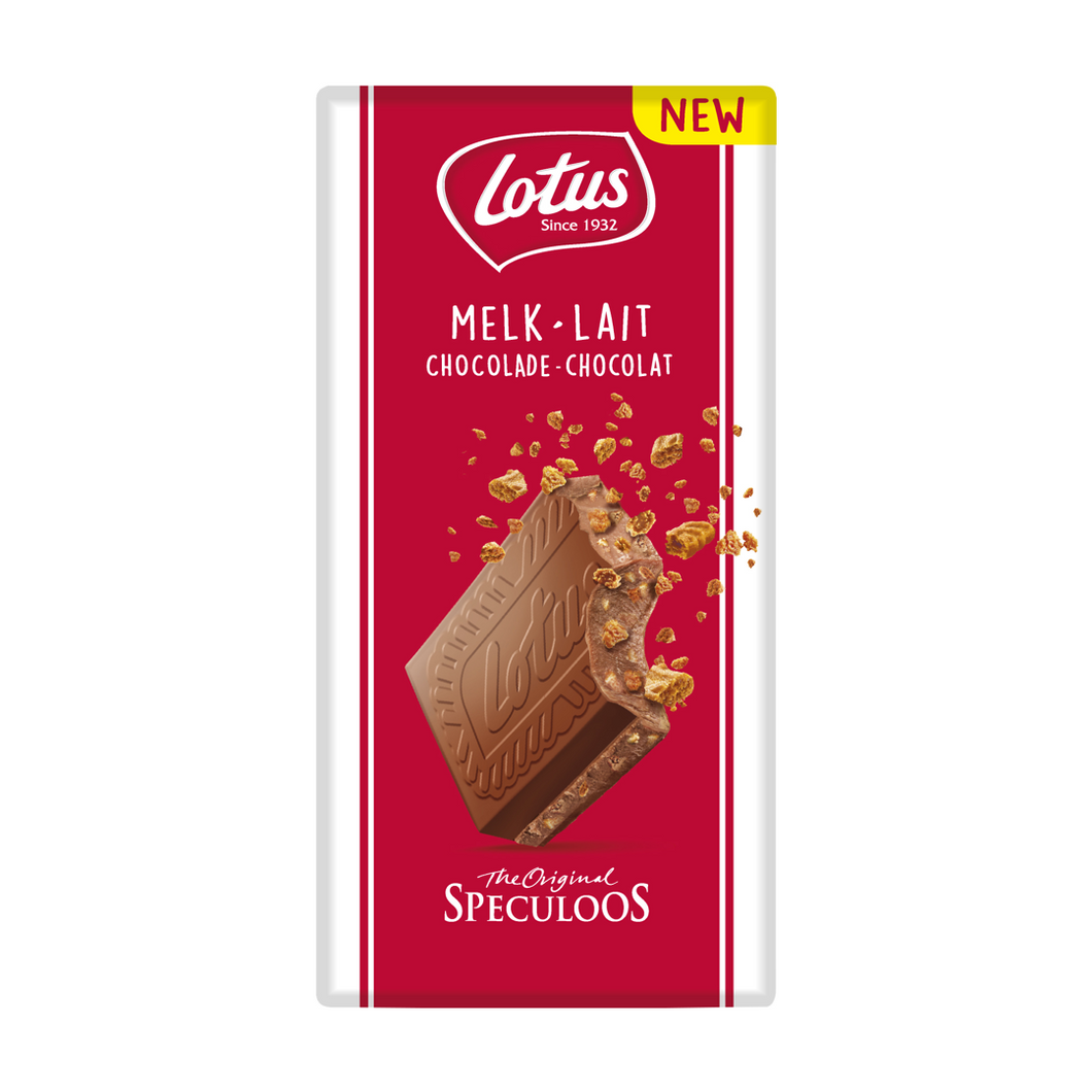 Lotus Biscoff Milk Chocolate with Speculoos Biscuit Pieces 180g