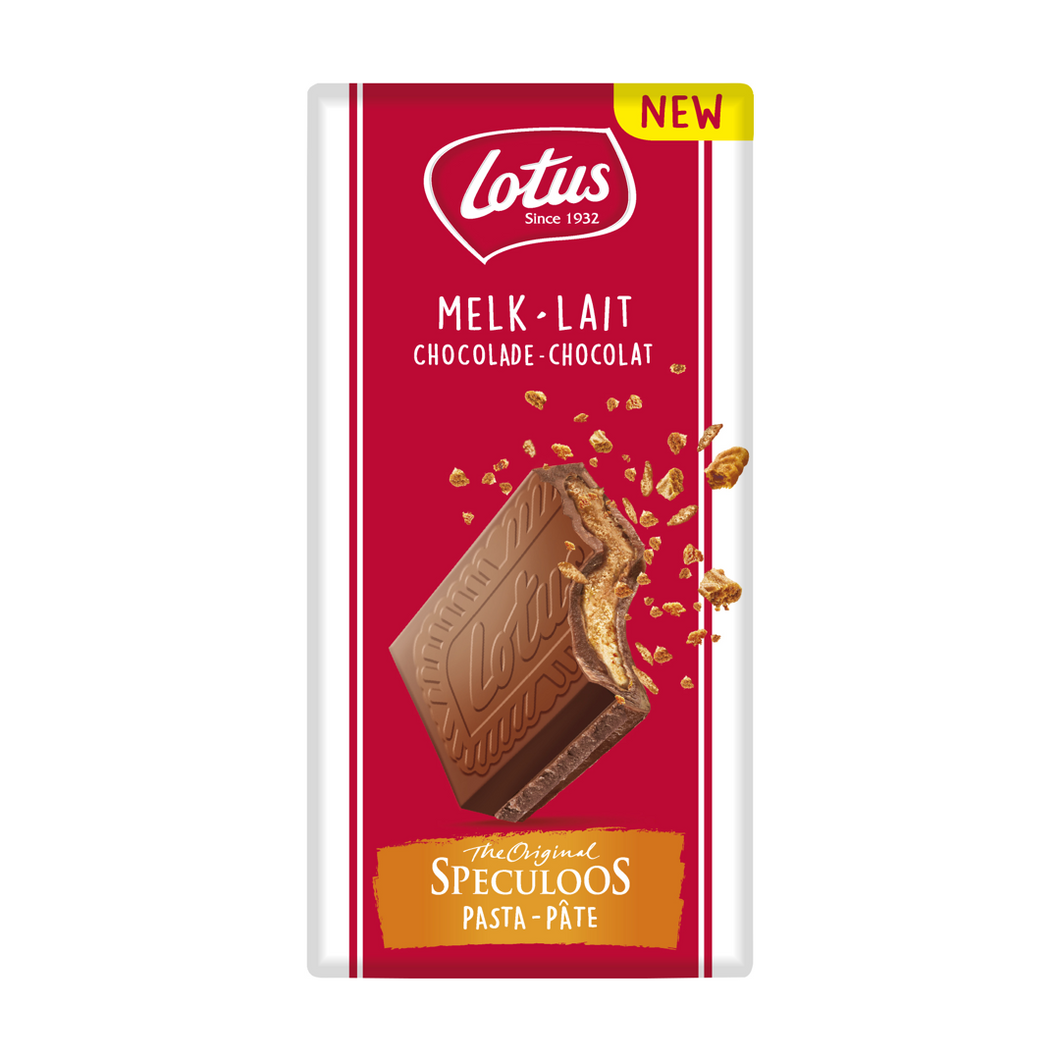 Lotus Biscoff Milk Chocolate Filled with Speculoos Cream 180g