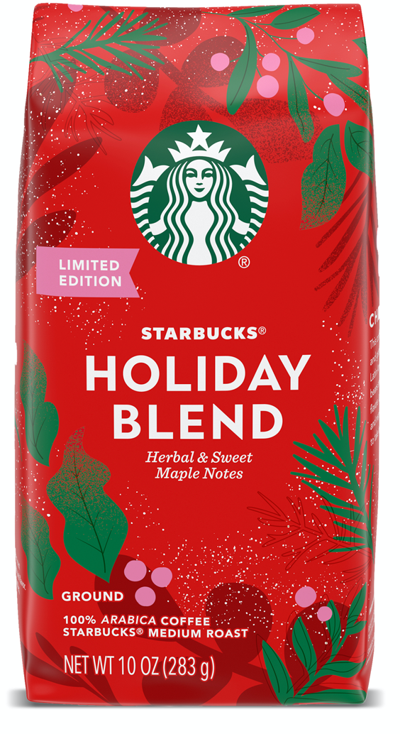 Starbucks Medium Roast Holiday Blend Ground Coffee 283g