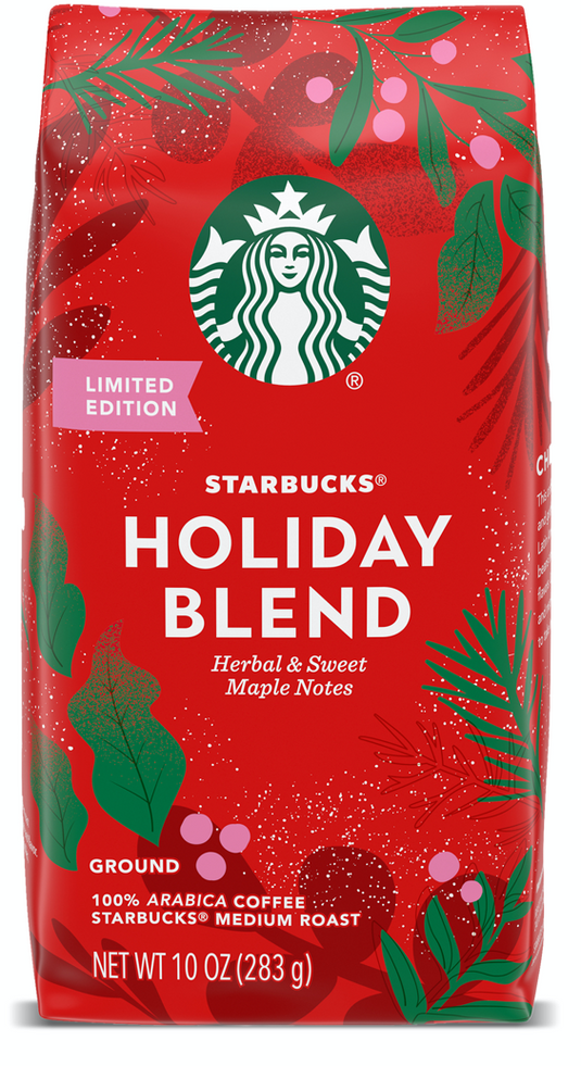 Image Starbucks Medium Roast Holiday Blend Ground Coffee 283g - Best Before 24th March 2025