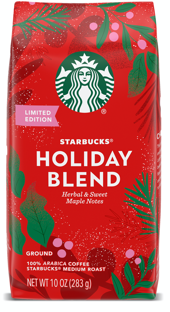 Starbucks Medium Roast Holiday Blend Ground Coffee 283g - Best Before 30th March 2024