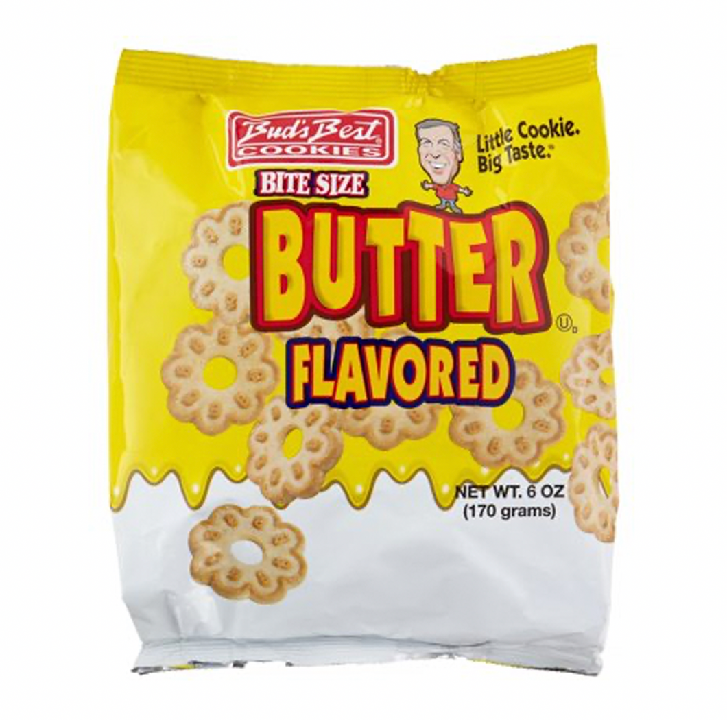 Bud's Best Bite Size Butter Flavoured Cookies 170g