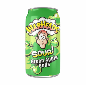 Warheads Sour Green Apple Soda 330ml
