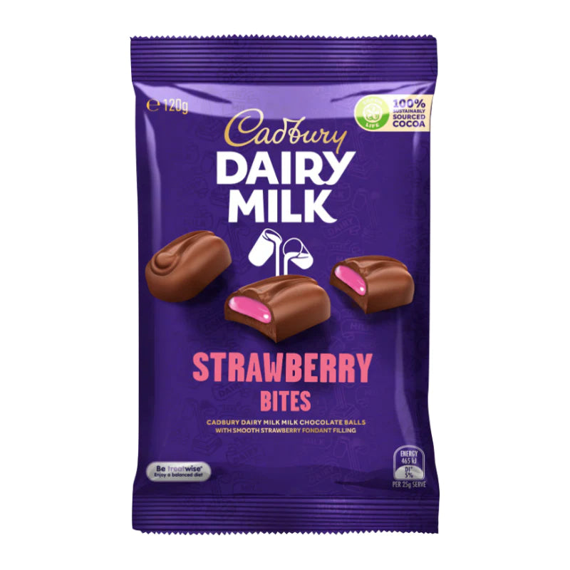 Cadbury Dairy Milk Strawberry Bites 124g