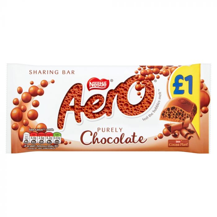 Aero Milk Chocolate Sharing Bar 90g