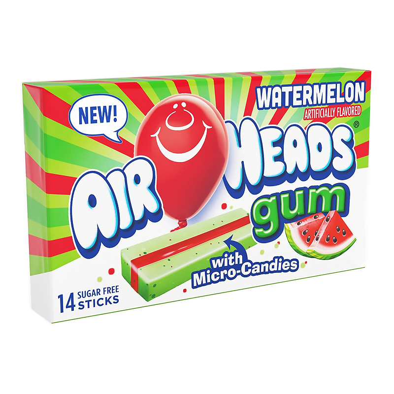 Airheads Sugar Free Gum Watermelon 14 Piece