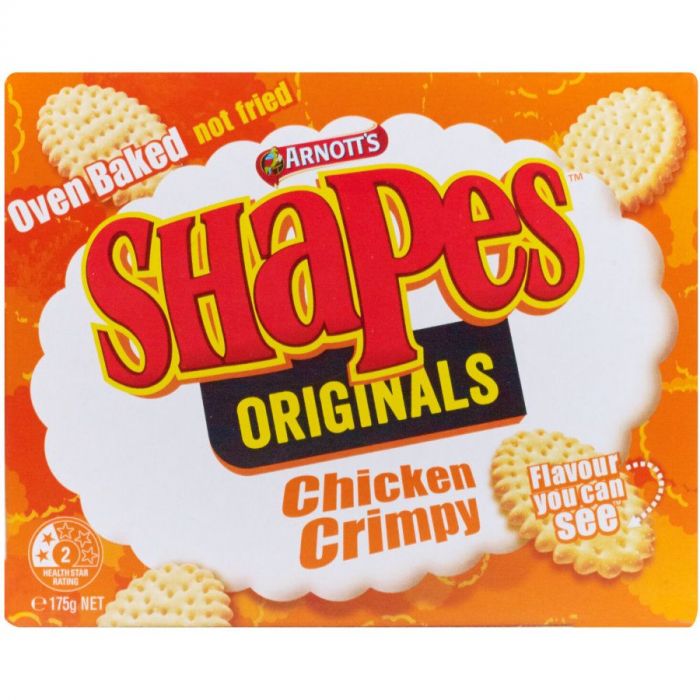 Arnott's Shapes Crackers Chicken Crimpy 175g