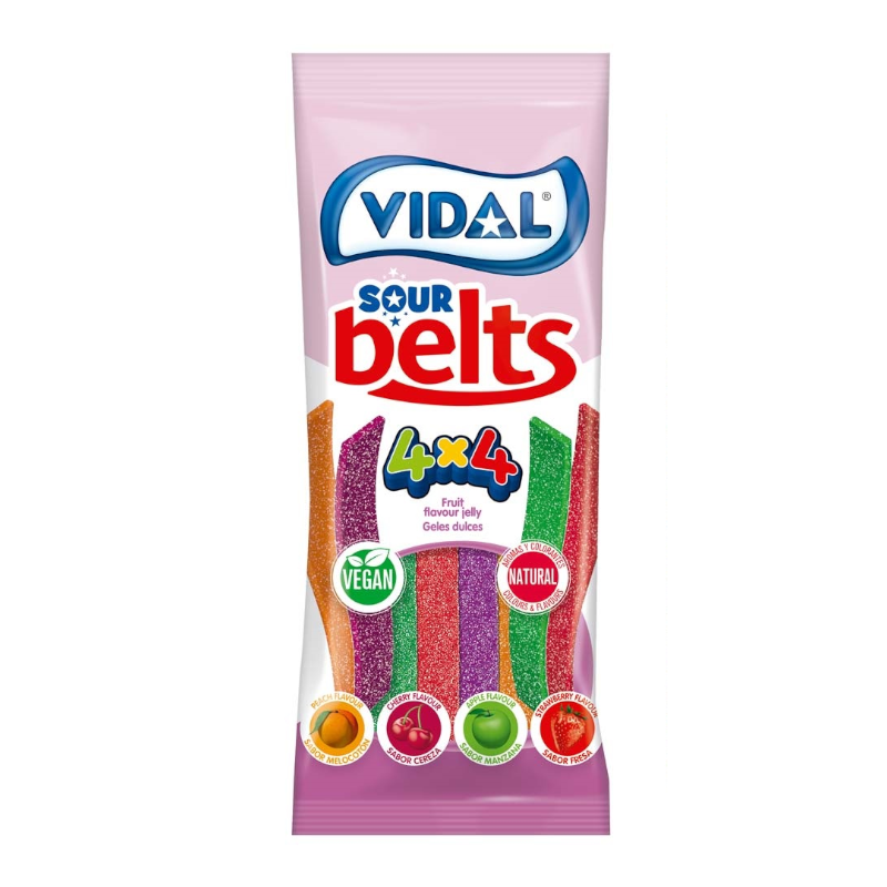 Vidal Vegan Sour Belts 100g