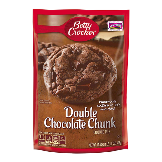 Image Betty Crocker Double Chocolate Chunk Cookie Mix 496g