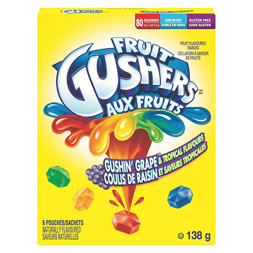 Betty Crocker Fruit Gushers Variety Pack 138g