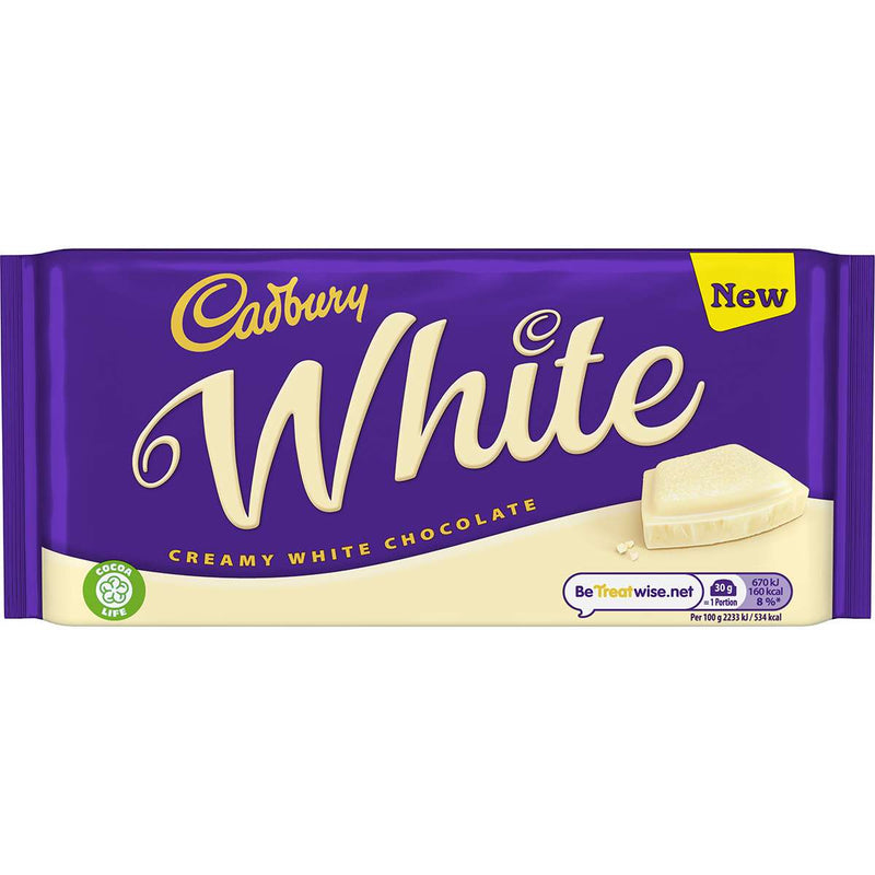 Cadbury Creamy White Chocolate Bar 90g