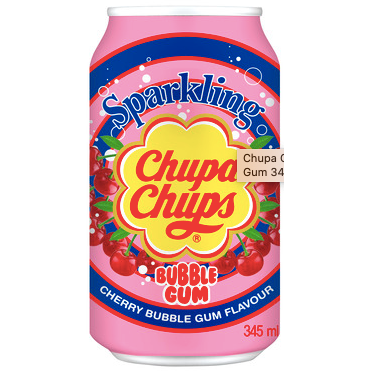 Chupa Chups Cherry Bubblegum Soda 345ml