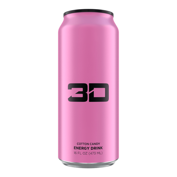 3D Energy Pink Cotton Candy 473ml