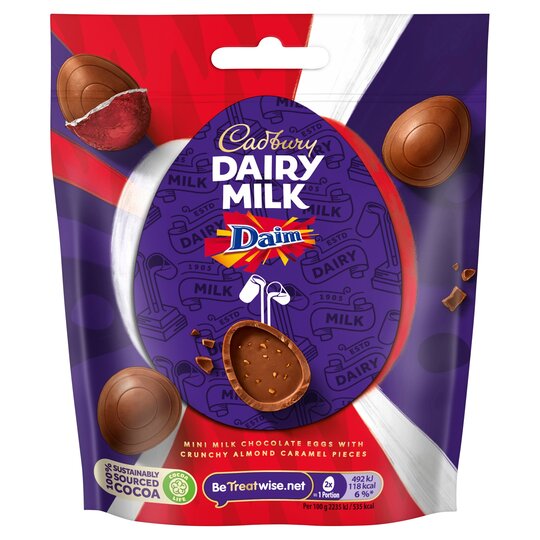 Cadbury Dairy Milk Daim Mini Eggs 77g