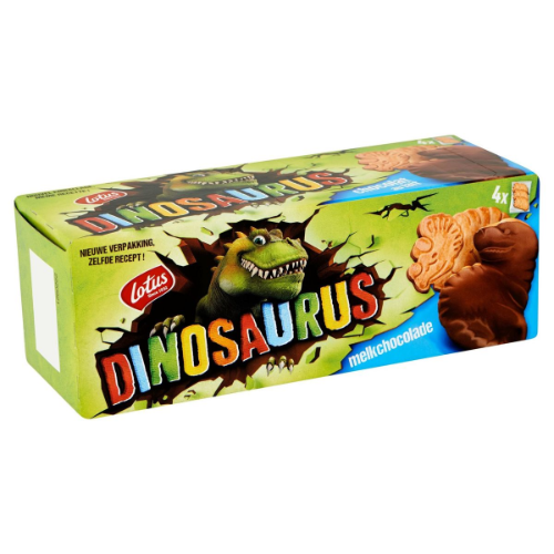 LU Lotus Dinosaurus Milk Chocolate Biscuits 225g