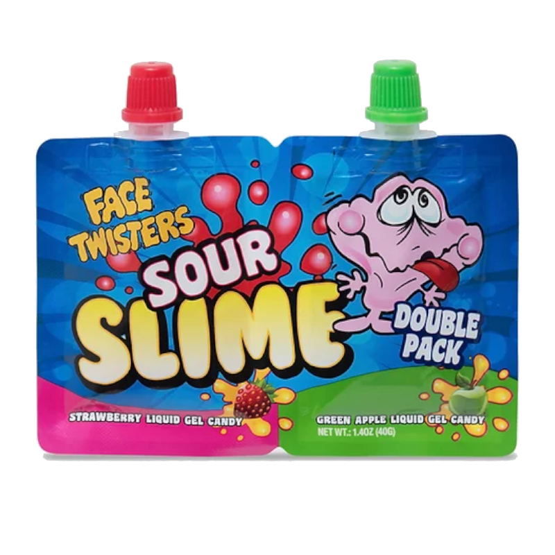 Face Twisters Sour Slime Double Pack 40g