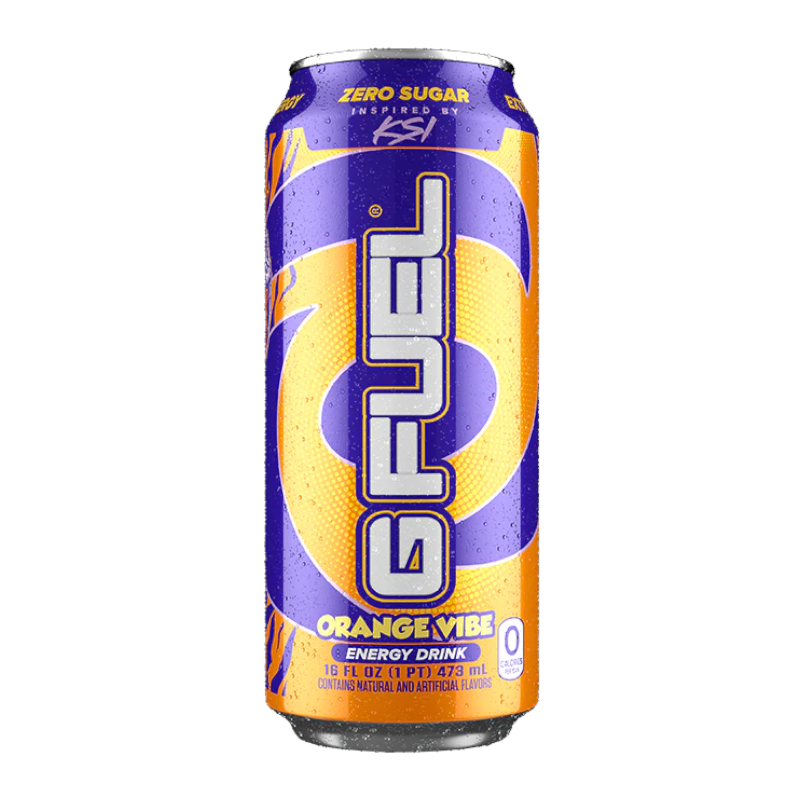 G Fuel KSI's Orange Vibe Zero Sugar Energy Drink 473ml