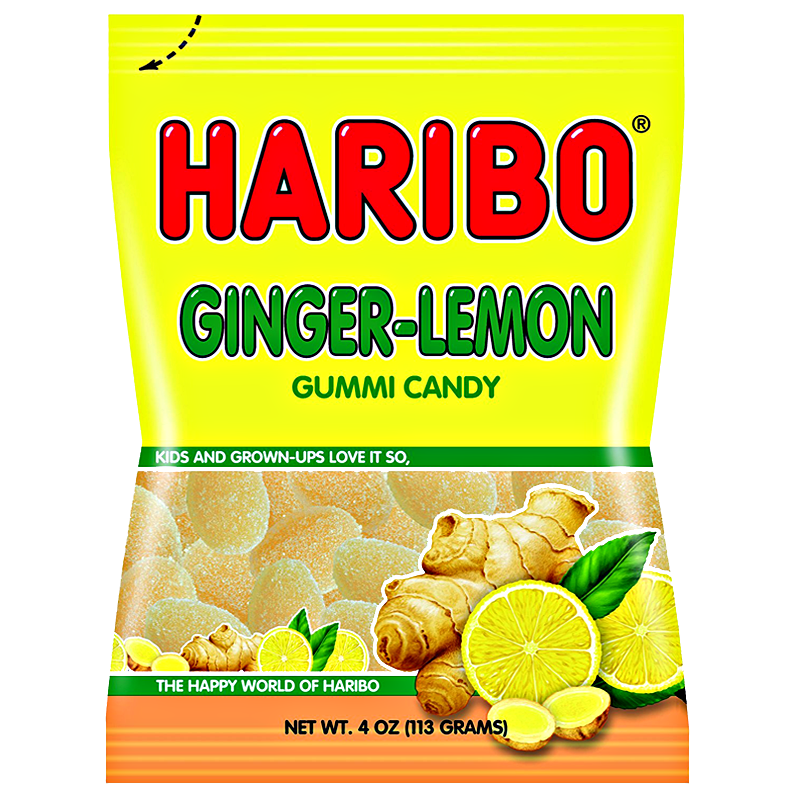 Haribo Ginger Lemon Peg Bag 113g