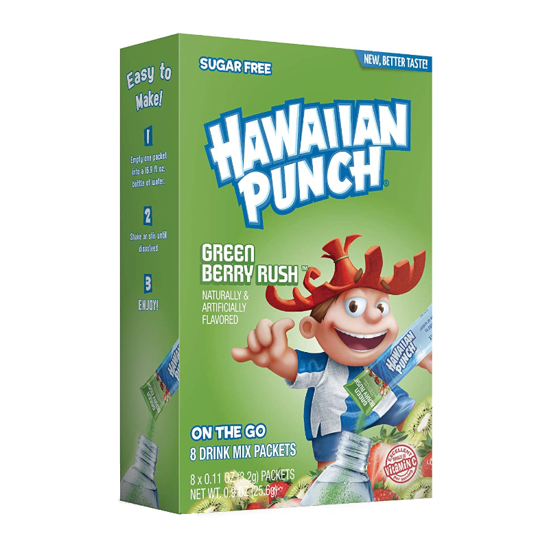Hawaiian Punch Singles to Go! Green Berry Rush 20g