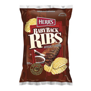 Herr's Baby Back Ribs Potato Chips 184g