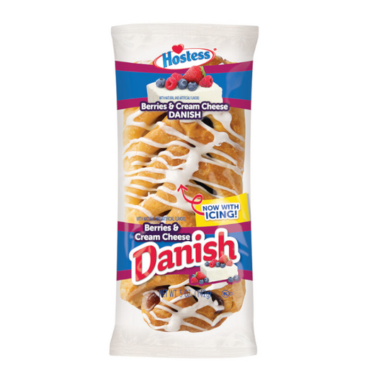 Image Hostess Iced Berries & Cream Cheese Danish 71g