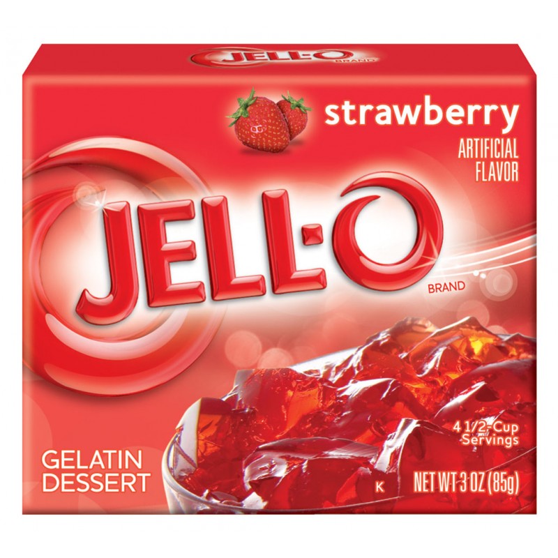 Jell-O Strawberry Gelatin 85g