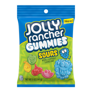 Jolly Rancher Sour Gummies Peg Bag 142g