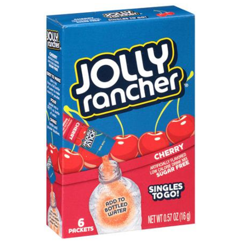 Jolly Rancher Singles To Go Cherry 6 Pack Drink Mix