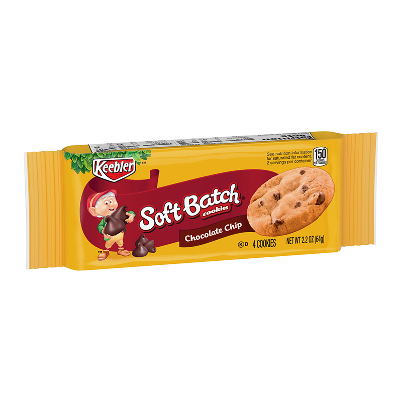 Keebler Soft Batch Chocolate Chip Cookies 64g - Best Before 28th September 2023