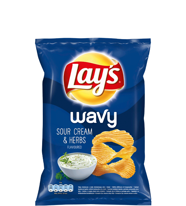 Lay's Wavy Sour Cream & Herbs 120g