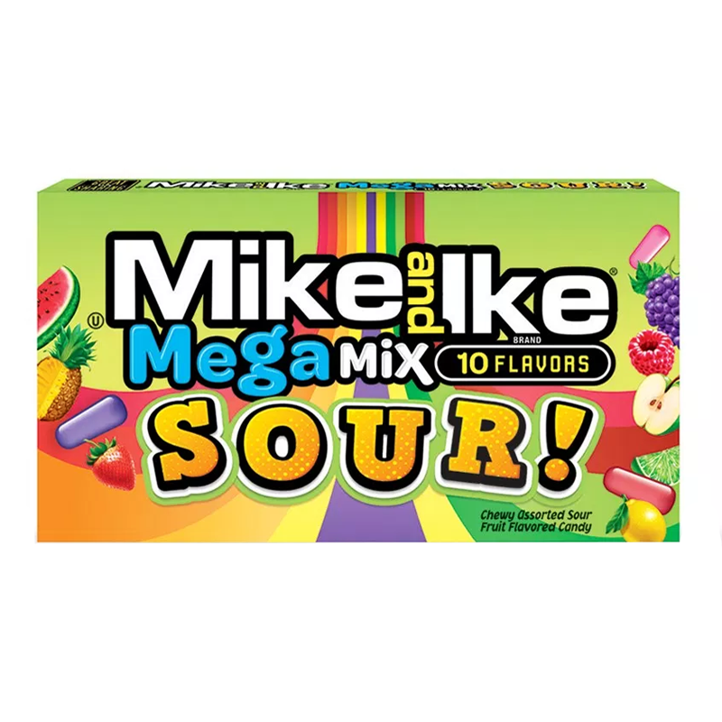 Mike & Ike Sour Mega Mix Theatre Box 120g