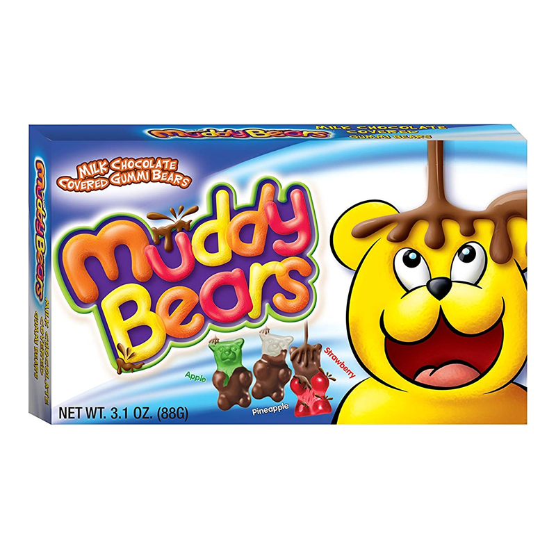 Muddy Bears Milk Chocolate Covered Gummi Bears 88g - Best Before 29th January 2025