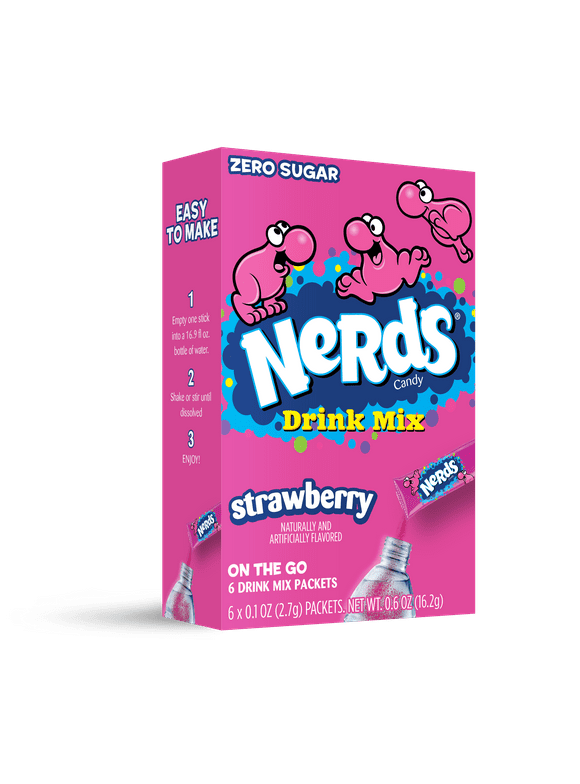 Nerds Strawberry Singles To Go Drink Mix 16.2g