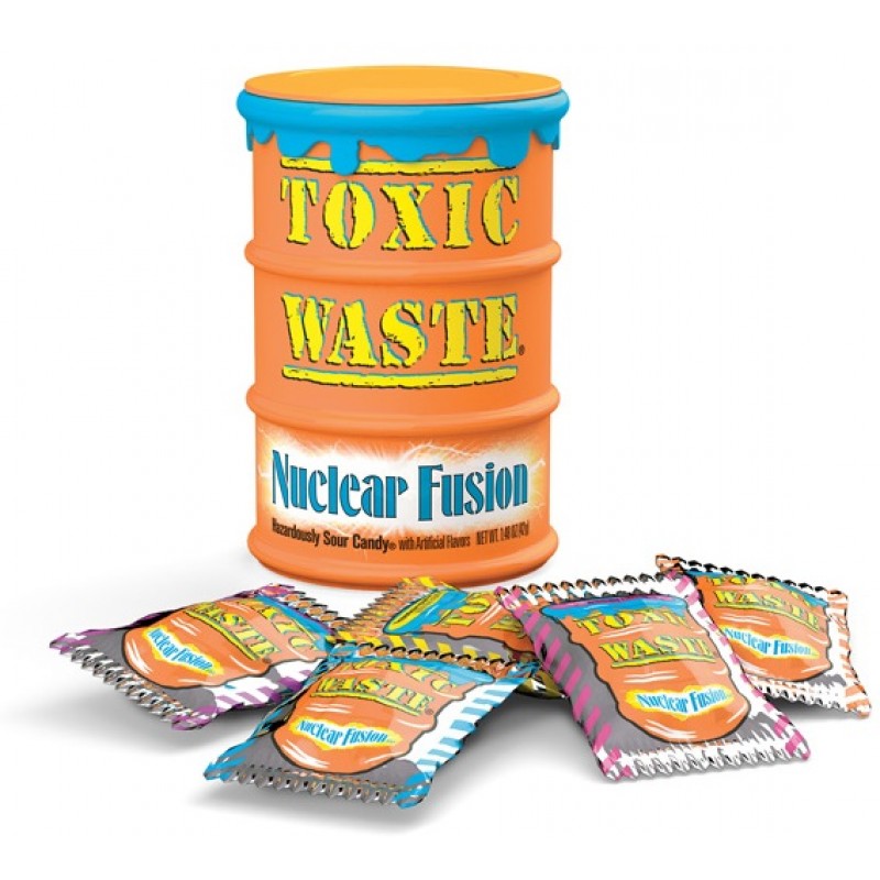 Toxic Waste Nuclear Fusion Sour Candy Drum 42g
