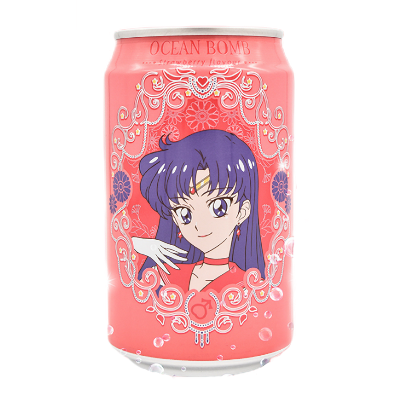 Ocean Bomb Sailor Moon Strawberry Sparkling Water 330ml