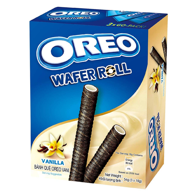 Oreo Vanilla Wafer Rolls 54g