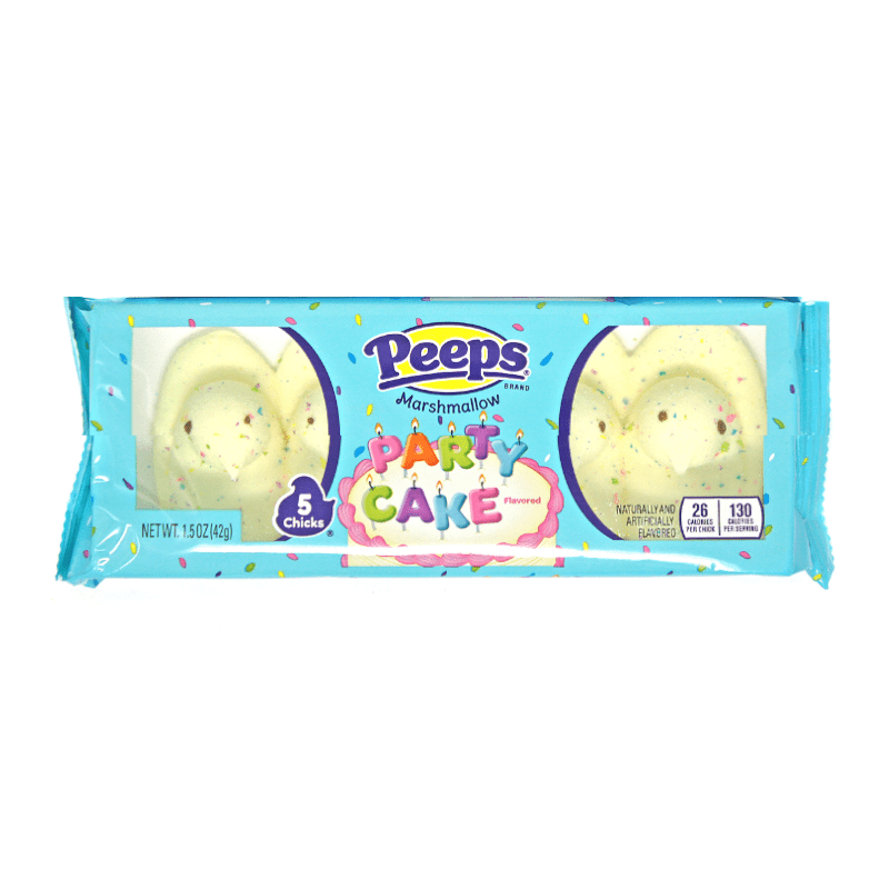 Peeps Party Cake Marshmallow Chicks 5 Pack 42g