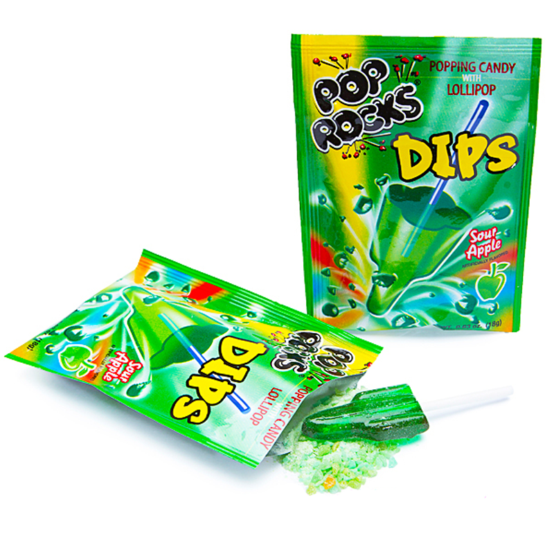 Pop Rocks Dips Sour Apple 18g