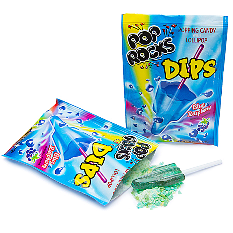 Pop Rocks Dips Sour Blue Raspberry 18g