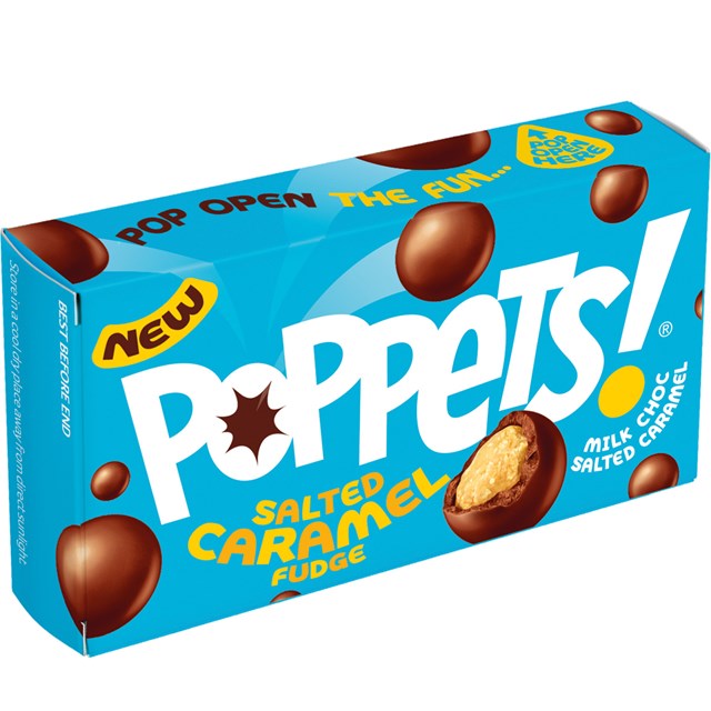 Poppets Salted Caramel Fudge 45g