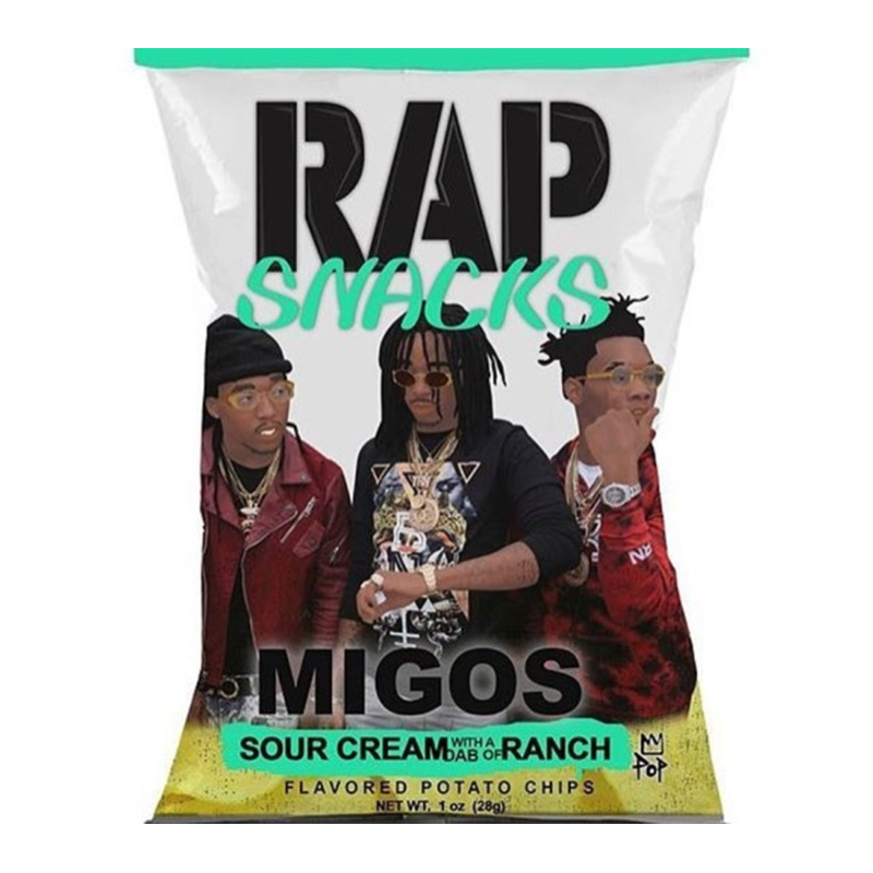 Rap Snacks Migos Sour Cream & Ranch 71g