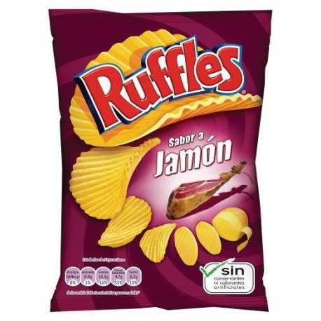 Ruffles Jamon Crisps 150g