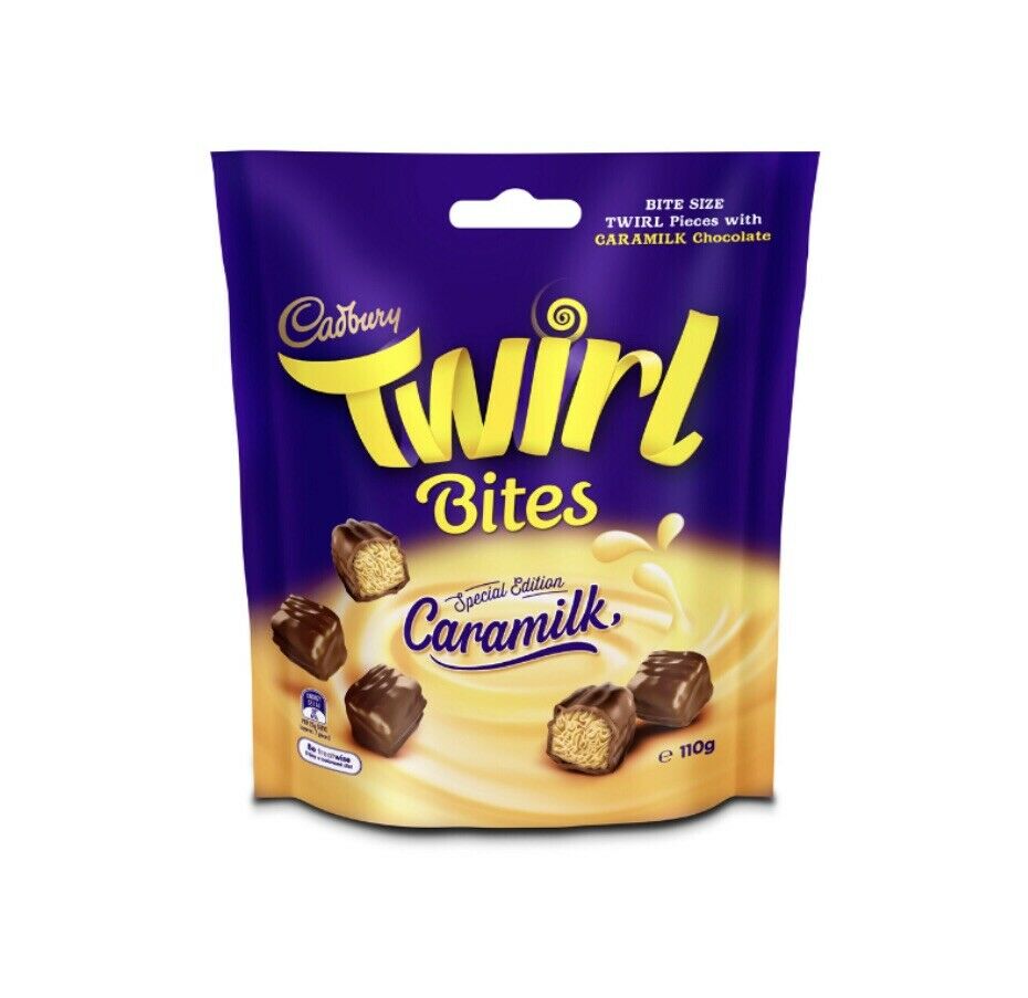 Cadbury Twirl Bites Caramilk 110g - Best Before 13th March 2025