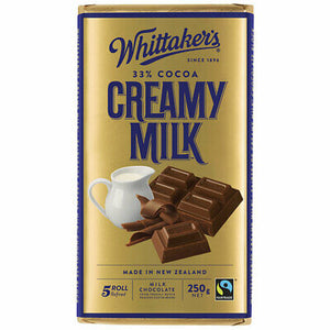 Whittakers Creamy Milk Chocolate Block 250g