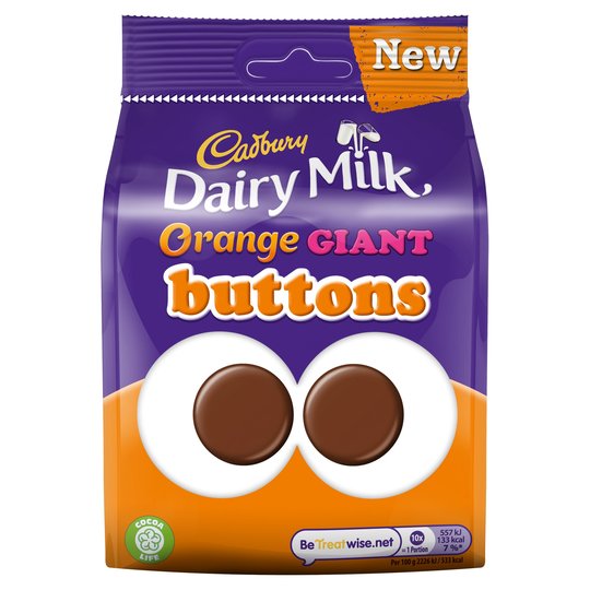 Cadbury Dairy Milk Orange Giant Buttons 95g