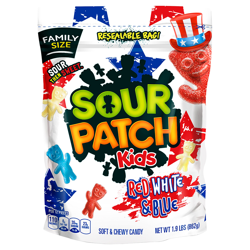 Sour Patch Red, White & Blue 816g