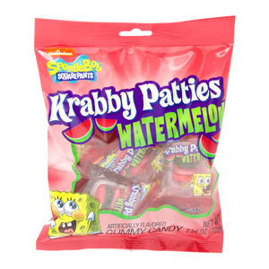 Spongebob Squarepants Gummy Krabby Patties Watermelon Bag 72g